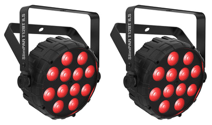 (2) SlimPAR T12 BT ILS Wireless Par Wash Up-Lights