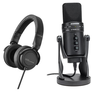 SAMSON G-Track Pro Podcasting Mic w/Interface+Beyerdynamic DT 240 Pro Headphones