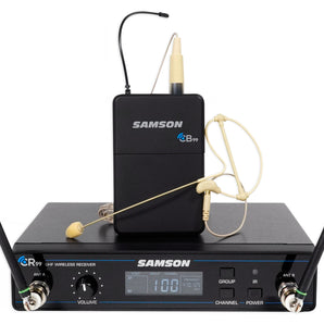 SAMSON Concert 99 Wireless UHF Earset Ear Condenser Microphone Mic System K-Band