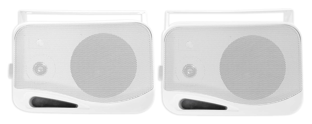 Rock Zone 8 Ch. Multi Room Home Receiver+(16) White 4" Wall Speakers