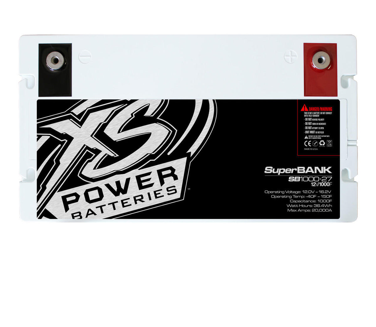XS Power SB1000-27 12V 8000 Watt 1000 Farad Super Capacitor Bank