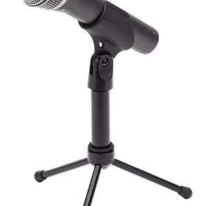 SAMSON Q2U USB+XLR Recording Podcast Dynamic Microphone+Cable+Clip+Desk Stand