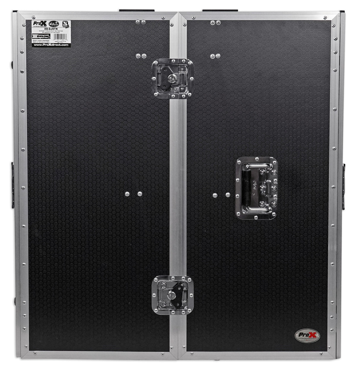 ProX XS-DJSTN Portable Foldout Mobile DJ Combo Table Facade+Gooseneck Mic Stand