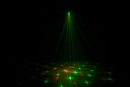 (4) Furious Three RG LED DMX Moonflower/Wash/Laser Effect Lights