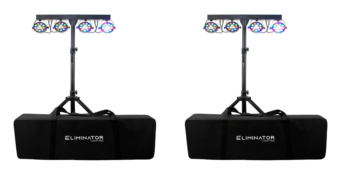 (2) Mini Par Bar LED Lighting Systems