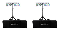 (2) Mini Par Bar LED Lighting Systems