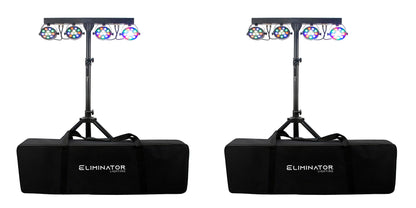 (2) Mini Par Bar LED Lighting Systems