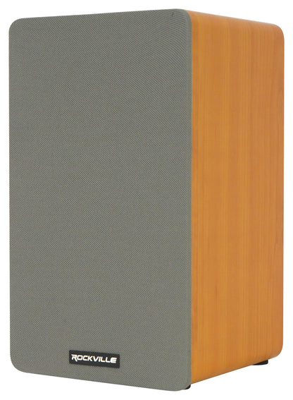 RockShelf 54C Classic 5.25" Home Bookshelf Speakers w/21" Stands