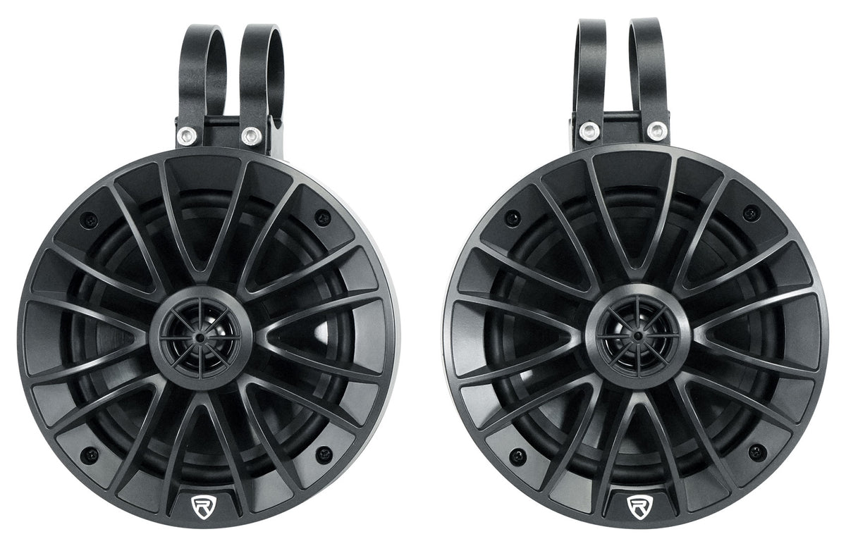 (4) UT65B 6.5" Tower Speakers + PS40 Bluetooth Amplifier For UTV/RZR