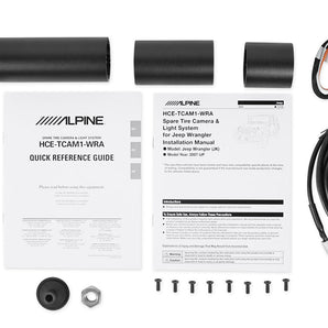 ALPINE HCE-TCAM1-WRA Rear Camera for 2007-Up Jeep Wrangler JK+Bluetooth Speakers