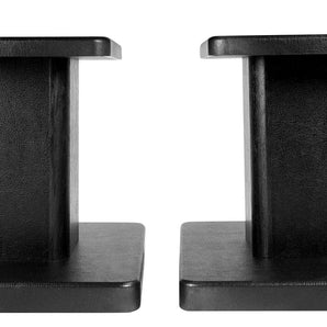 (2) 8” Black Bookshelf Speaker Stands For Klipsch R-15M Bookshelf Speakers