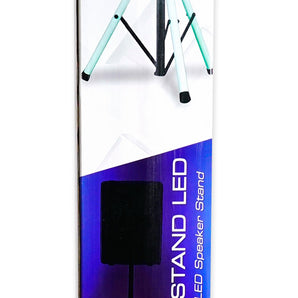 (2) American DJ CSL100 Color Stand LED Tripod Speaker Stands wRemote+Carry Bag