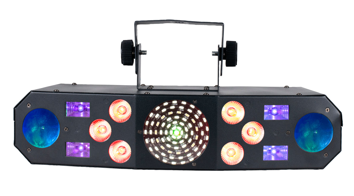 (2) Furious Five RG RGBW+UV LED Laser/Strobe/Derby Effect Lights