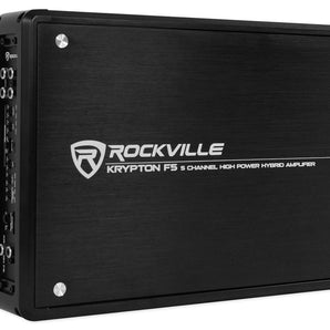 Rockville Krypton F5 3200w Peak / 800w RMS 5 Channel Car Amplifier w Volt Meter