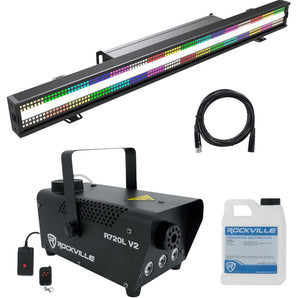 American DJ Jolt Bar FX2 SMD LED DMX Blinder/Wash Effect Light Bar+Fogger+Cable