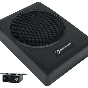 Rockville SS65P 400w 6.5" Slim Under-Seat Active Powered Car/Truck Subwoofer Sub