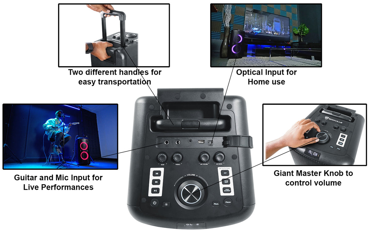 ELITE PARTY 65 + RWM1203VH Wireless Microphones Bundle