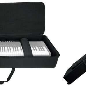 Rockville Rolling Bag Keyboard Case w/Wheels+Trolley Handle For Yamaha PSR-EW410