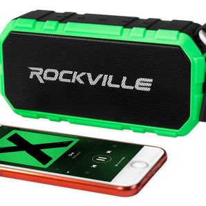 Rockville RPB24 Portable Bluetooth Speaker w/4000mAH Powerbank+30 Hour Battery