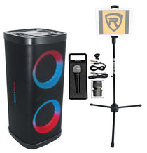 BASS PARTY 65 V2 LED Karaoke Machine System+Mic+Tablet Stand Party Box