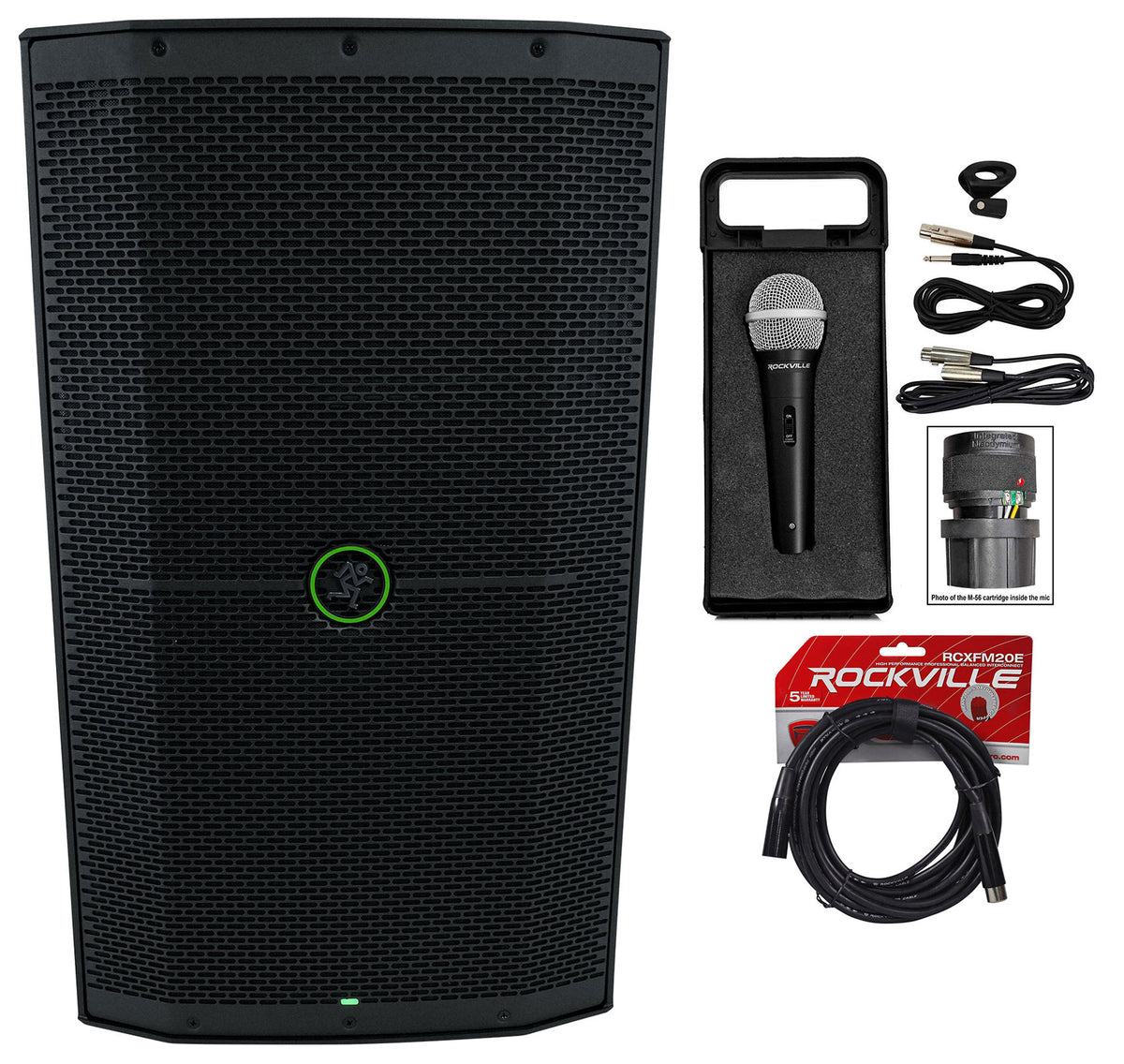 Thump212XT 1400W Powered PA Speaker with Microphone and Cable