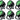 (6) American DJ ADJ 12P HEX IP Outdoor RGBAW + UV LED DMX Par Can Wash Up-Lights