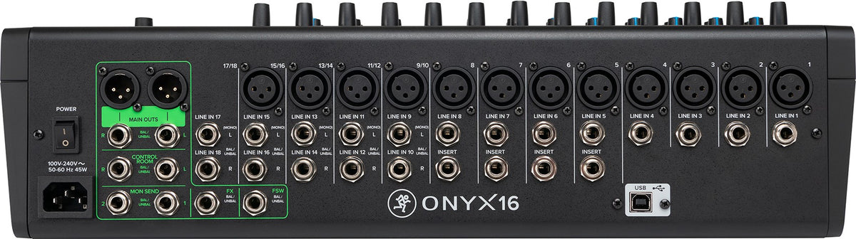 ONYX16 16-Channel Analog Mixer with Pro Mixer Bag