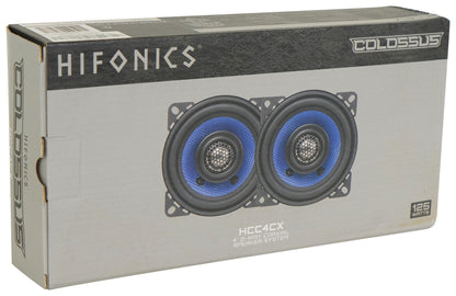 Pair Hifonics HCC4CX 4" 75 Watt 2-Way Coaxial Car Audio Speakers