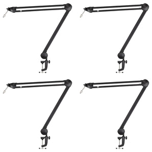 (4) Warm Audio 512-BBA 31" Adjustable Microphone Boom Arm Mic Stands