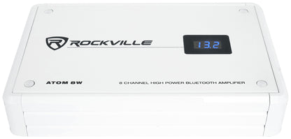 ATOM 8W 8-Channel Marine/Boat Bluetooth Amplifier+Kicker 4-Zone Control