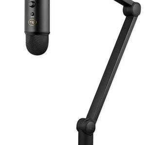 Blue Yeticaster Studio Recording Bundle w/Yeti Blackout Mic+Shockmount+Boom Arm