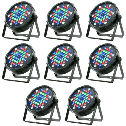 (8) LP 42 RGBW 42x1W LED DMX Par Wash Lights