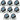 (6) American DJ Eliminator LP 42 RGBW 42 x 1 Watt LED DMX Par Wash Lights ADJ