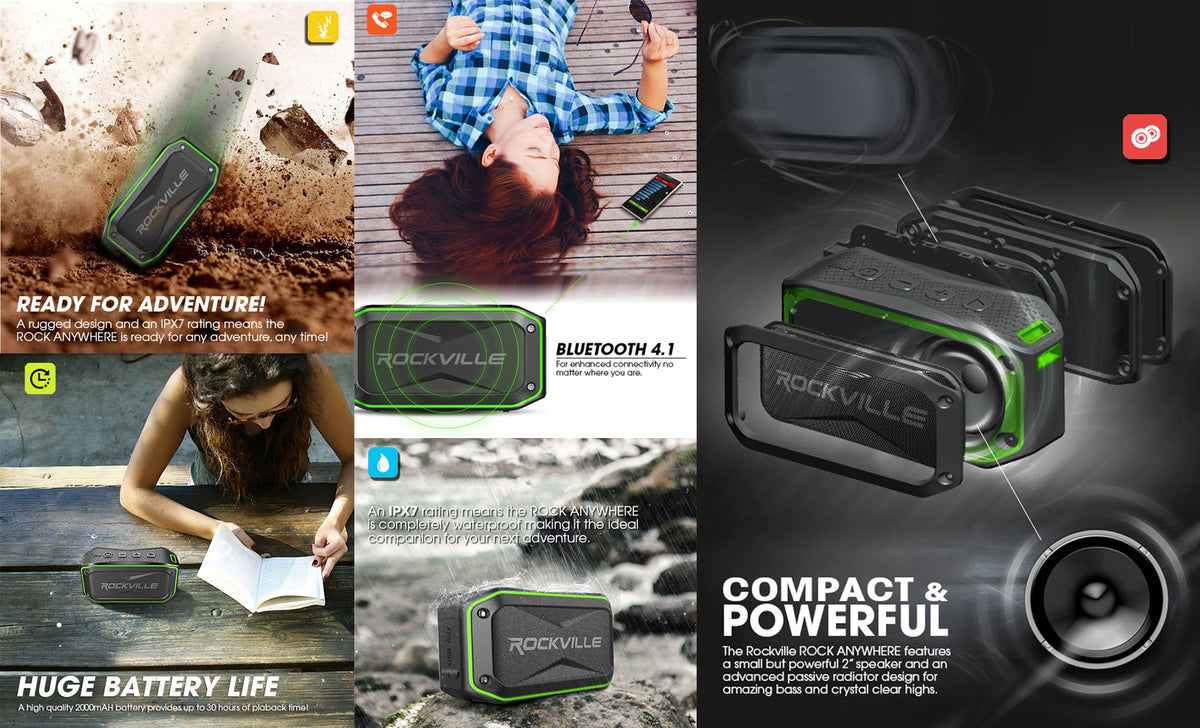 5510-22 10" Subwoofer + ROCK ANYWHERE Home Speaker