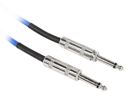 5 Rockville 3' 1/4" TS to 1/4" TS Guitar/Audio Cable (5 Colors)