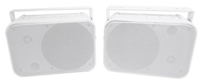Rock Zone 8 Ch. Multi Room Home Receiver+(8) White 6.5" Wall Speakers