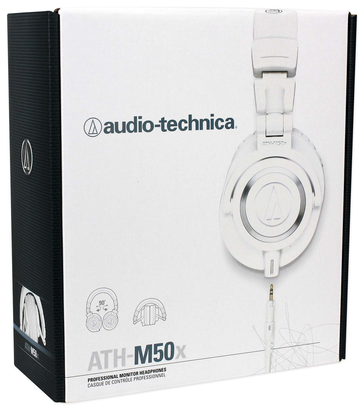 Audio Technica ATH-M50X Over Ear Professional Studio Monitor Headphones W/ Case