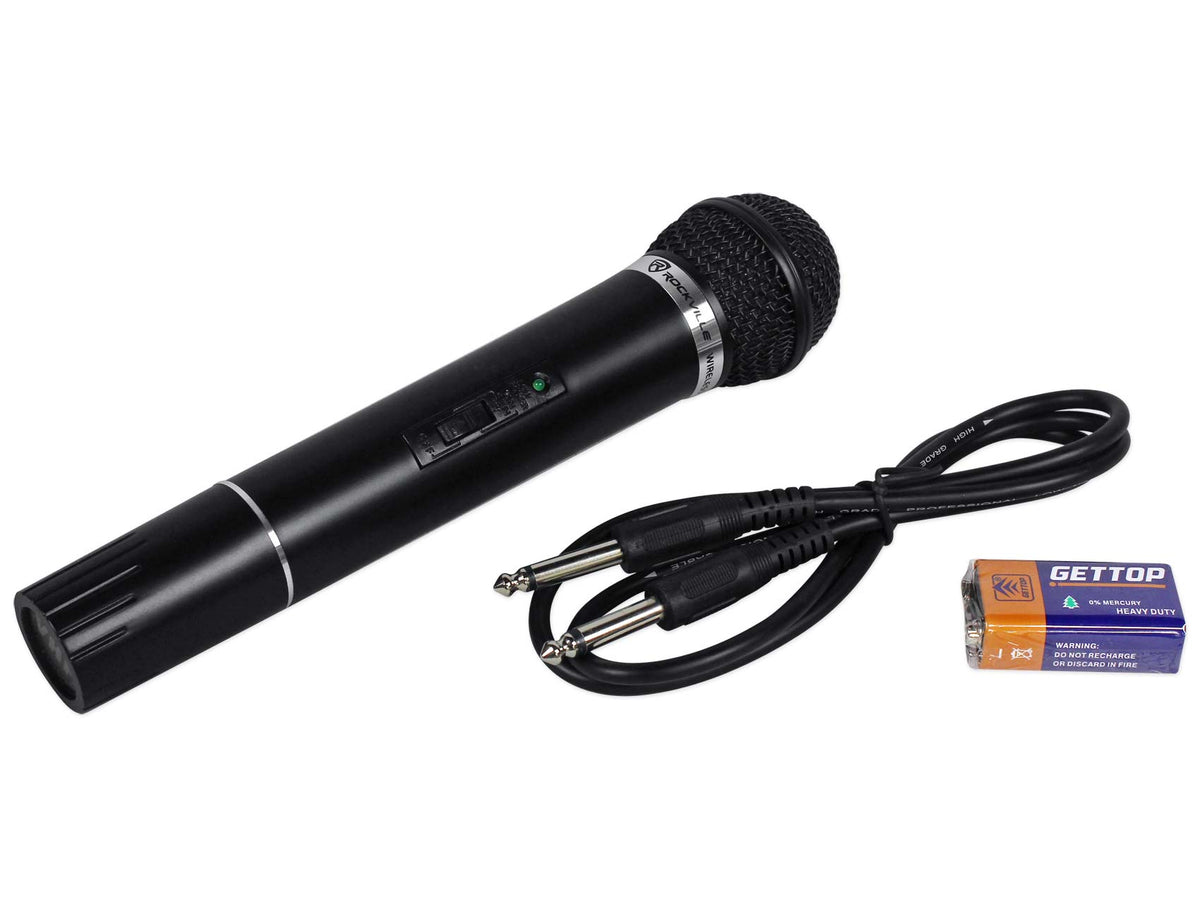 Rockville RWM1000VH VHF Wireless Single HandHeld Microphone Mic System