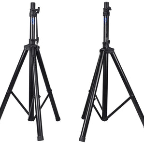 Pair Rockville RVES1 Adjustable Tripod DJ PA Speaker Stands+Carry Bag/Universal