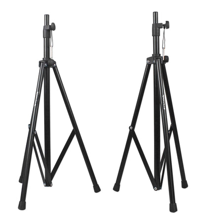 Rockville GB1 Portable Powered PA System W/ Mixer+Speakers+Stands+Mic DJ Package