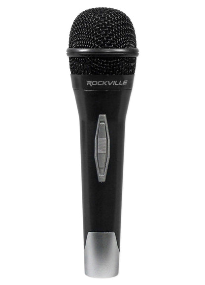 Rockville GB1 Portable Powered PA System W/ Mixer+Speakers+Stands+Mic DJ Package