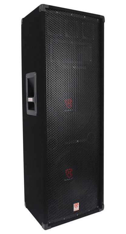 Rockville RSG12.2 Dual 12" 2000 Watt 3-Way 4-Ohm Passive DJ/Pro Audio PA Speaker
