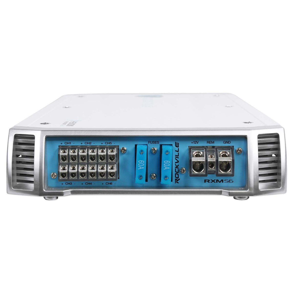 Rockville RXM-S6 Marine/Boat 6 Channel Amplifier 2600 Watt Peak / 1300w RMS