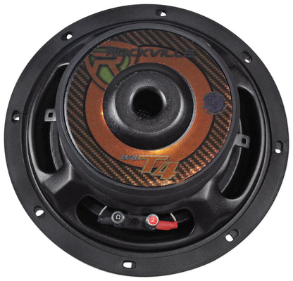 Rockville W8T4-S2 8 Shallow Mount 1000w Car Subwoofer, CEA-2006 Compliant 2-Ohm