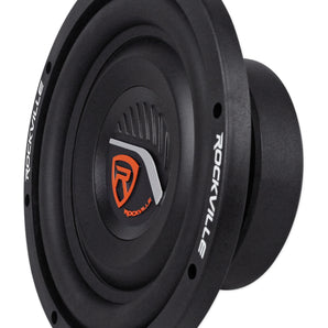 Rockville W8T4-S4 8 Shallow Mount 1000 Watt Subwoofer, CEA-2006 Compliant 4-Ohm