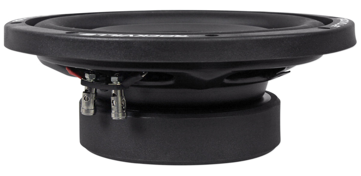 Rockville W8T4-S4 8 Shallow Mount 1000 Watt Subwoofer, CEA-2006 Compliant 4-Ohm