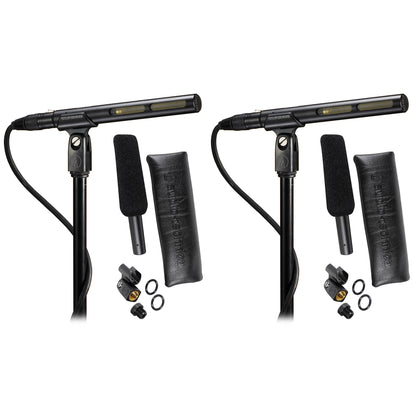 (2) AT875R Short Shotgun Condenser Microphones