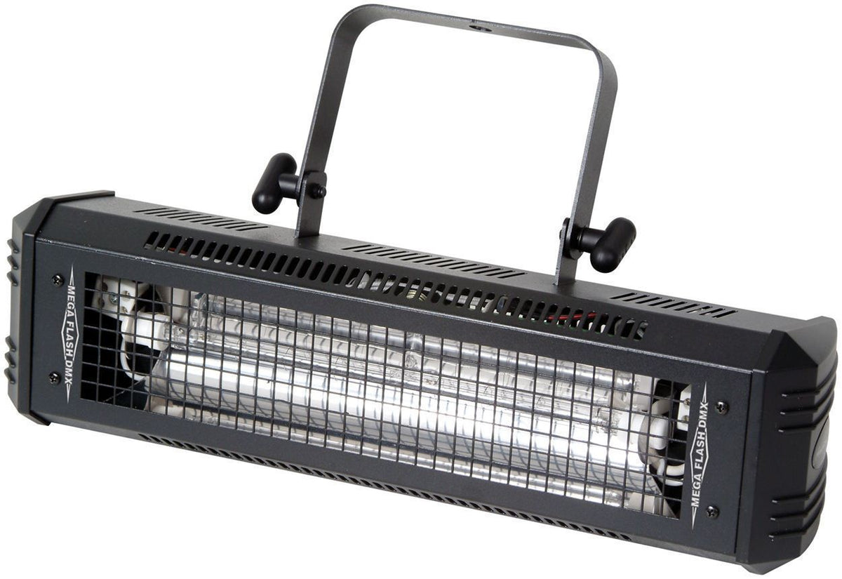 (2) Mega Flash DMX 800W Strobe Lights + (4) Mini LED Strobes + (2) DMX Cables