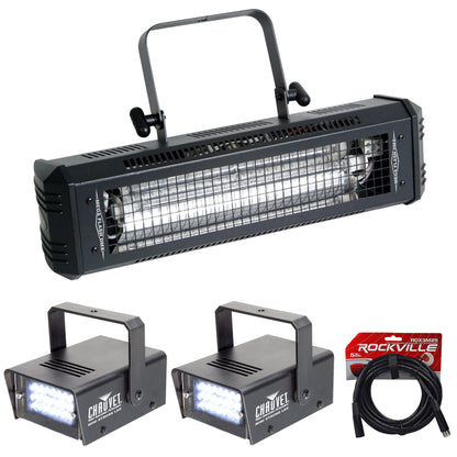 MEGA FLASH DMX + 2 MINI STROBE LED + RDX3M25