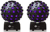 (2) Starburst LED Sphere Multi Color Shooting Beam DJ Lighting Effect